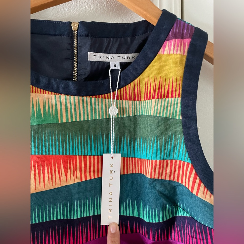 Trina Turk colorful stripped crop top - Picture 4 of 6